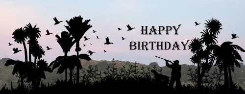 DPDuckHunt - 6 inch Happy Birthday Duck Hunter Digital Print
